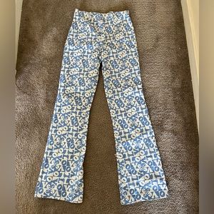ZOVEN TROUSER IN LOVE CHECKER BLUE